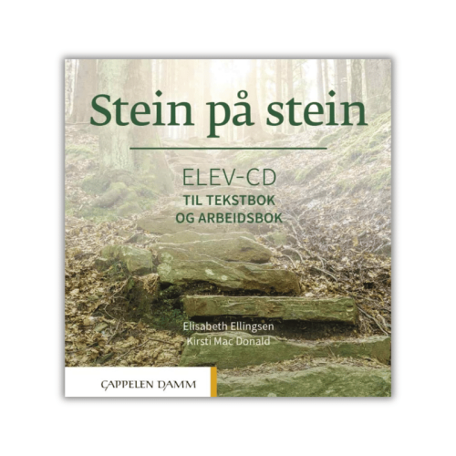 Stein på stein - Elev-CD til tekstbok og arbeidsbok, płyta CD z nagraniami audio dla ucznia, nauka norweskiego na poziomie B1